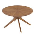 thumbnail image 4 of Modway Storage Round Solid Rubberwood Crossroads Coffee Table, 4 of 9