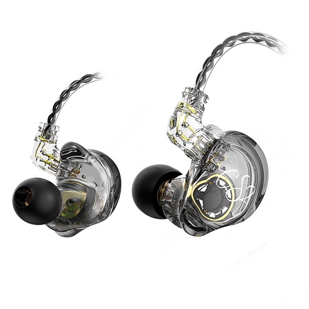 Seitruly Teléfonos inteligentes con cable Auriculares intrauditivos Control de volumen Auriculares deportivos Auriculares para correr de 3,5 mm Cables de audio/vídeo Gris