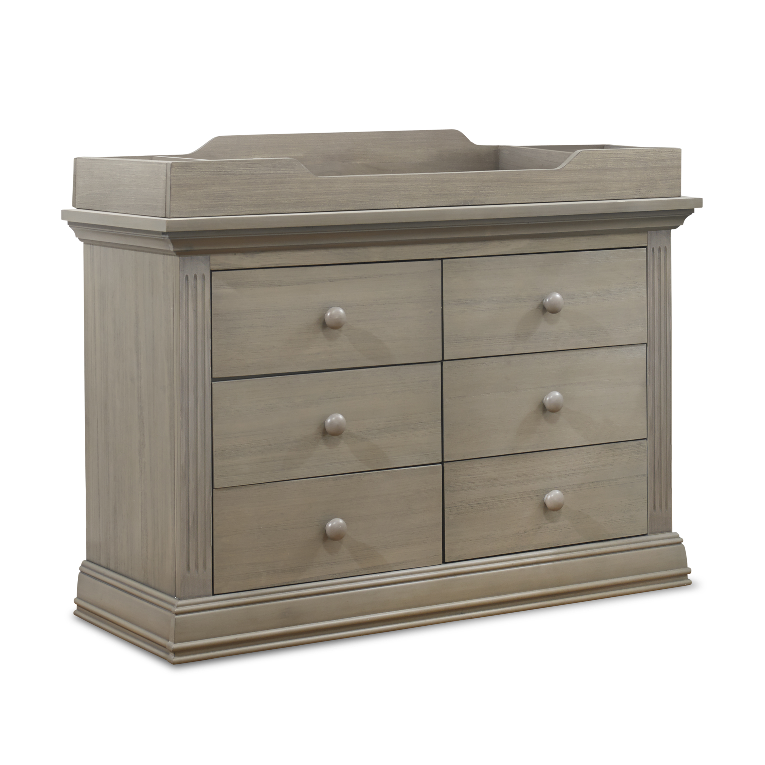 Sorelle Furniture  46 x 18 x 3 in. Heritage Gray Topper for Double Dresser