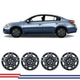thumbnail image 3 of 4 Pieces/Set  16 inch Wheel Rims Covers Fit for 2007-2012 Nissan Altima/2008-2009 Nissan Altima Coupe, Compatible with Steel Wheels, Bolt on Installation Hubcaps, PP Material (Black Matte), 3 of 9