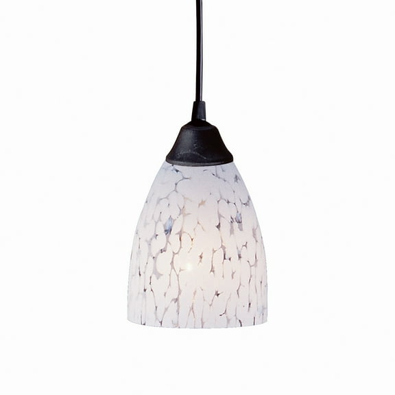 Elk Home 5-Inch Wide Classico Mini Pendant, Transitional, Dark Rust