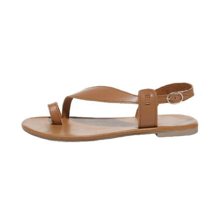 

Rdeuod Woman Shoes Women S Casual Retro Vacation Beach Set Toe Flat Breathable Non Slip Sandals For Women