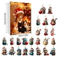 thumbnail image 3 of kladzum Advent Calendar 2025 Christmas Countdown Calendar, Cute Kitty Acrylic Decoration Holiday Gifts Box Advent Calendars Christmas Decorations, 3 of 9