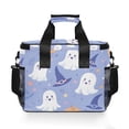 thumbnail image 7 of FORMRS Insulated Cooler Bag 24 Cans Capacity Soft Leakproof Lunch Box with Side Pockets, Blue Halloween, 7 of 7