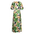 thumbnail image 6 of Valcatch Womens Casual Short Sleeve Boho Floral Printed V Neck Long Dress Side Slit Cocktail Party Maxi Wedding Dresses S-XXL, 6 of 7