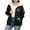 Black, variant on Hoodie for Women, Christmas Trendy Plus Size Zip Up Fleece Sweatshirt Winter Clothing Essentials Hoodie Outerwear Winter Coats