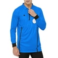 thumbnail image 3 of TOPTIE Men's Official Soccer Long Sleeve Referee Jersey USSF Pro Uniform-Blue-S, 3 of 8