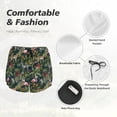 thumbnail image 6 of Lsque Flamingos And Palm Leaves Printed Women's Running Shorts with Liner Pockets,Elastic Quick Dry Workout Athletic Gym Yoga Shorts,Womens High Waist Shorts-X-Large, 6 of 9
