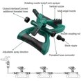 thumbnail image 2 of 3-arm 360-degree Rotating Lawn Sprinkler, 2 of 2