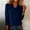 Navy, variant on Womens Cowl Neck Sweater Soft Knit Long Sleeve Pullover Tops Winter Casual Solid Color Sweater Outfits Green XL