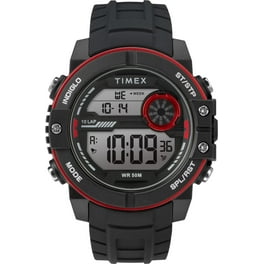 Timex Men s TW5M27400 A Game DGTL 50mm Black Gray Orange Watch Resin Strap Walmart