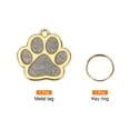 thumbnail image 4 of Uxcell Etiquetas de Identificación para Mascotas en Forma de Huella, 30x30mm Metal Personalizado Grabado de hasta 5 Líneas para Etiquetas de Identificación de Perros (Plata), 4 of 7