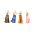 thumbnail image 3 of 250 Pieces Keychain Tassels Bulk Colored Leather Tassel Pendants for DIY Keychain and Craft, 50 Colors, 3 of 8