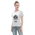 thumbnail image 4 of T-Shirt Basique à Manches Courtes pour Femmes, une Pièce, Grand Ours, 4 of 6