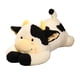 thumbnail image 3 of Almohada de peluche de vaca, lindo animal de peluche de vaca para estudiar en casa Negro, 3 of 9