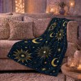 thumbnail image 6 of Vintage Astronomical Celestial Sun Moon, Mystical Celestial Art Scene, Warm Flannel Blanket for Home Library and Reading Nook, Celestial Art Lovers Housewarming Gift, Celestial Home Decor, 6 of 9