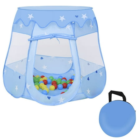Princess House Replacements Costway Kids Princess Play Tent Playhouse Tent Toddler Toys In/Outdoor w 100 Ocean Balls ()