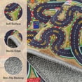 thumbnail image 4 of Janvonne Race Track Play Area Rug - Non-Slip Washable Educational Floor Mat for Kids Bedroom Playroom, 4x5ft, 4 of 9