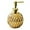 Gold, variant on Ceramics Gold Soap Dispenser for Bathroom, Round Soap Dispenser with Delicate Embossed Rhombus Design (Black)
