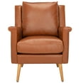 thumbnail image 3 of SAFAVIEH Astrid Mid-Century Modern Arm Chair, Cognac Leather, 3 of 9