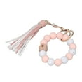 thumbnail image 1 of Beaded Bracelet,Keychain Bracelet Silicone Beads Keychain Bracelet Key Ring Bracelet Enhanced Durability, 1 of 14