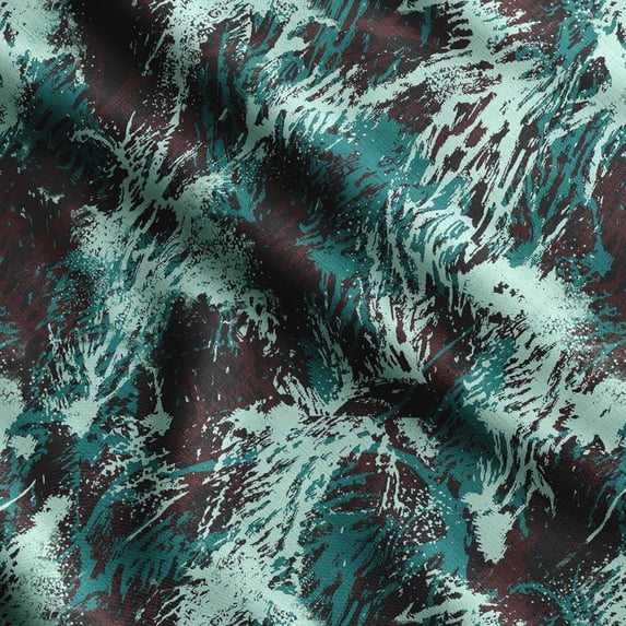 Soimoi Texture Print, Silk Fabric Decor Sewing Fabric By The Yard- 42 Inch WideDecorative Fabric For Shirts, Suits, Ties-Blue