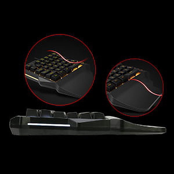 One-hand Gaming Keyboard RGB Backlight 35-key Portable Mini Gaming Keyboard Ergonomic Gaming Controller