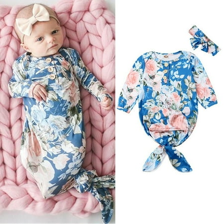 Newborn Baby Girl Cotton Floral Swaddle Wrap Sleeping Bag Sleepsack (Best Way To Swaddle Newborn)