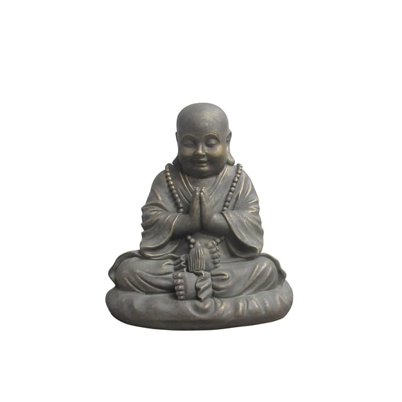 Estatuine Hi-Line Gift Ltd. Buda rezando, tamaño pequeño, poliresina