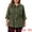 Army Green, variant on Women's Plus Utility Lightweight Anorak with Pockets Jacket 1X Black