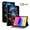 Blue Flower, variant on Allytechgroup Flip Cover Case for Apple iPad 6th 5th Generation 2018/2017, Stylish Pattern Cards Slots Stand Protective Shockproof Case with Elastic Band for iPad 9.7" 2018 2017, Sunflower