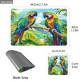 thumbnail image 4 of Wobogo Colorful Parrot Placemats Coasters Set of 1 Heat-resistant Non-slip Easy to Clean Square Dinner Plate Mat, 4 of 8
