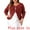 Burgundy, variant on DARING DIVA Plus Size Knit Open Front Ruffled Button Cardigan 1X Burgundy