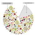 thumbnail image 6 of Cauagu 48" Christmas Tree Skirt Fall Animals Pattern Christmas Tree Decorations Tree Mat for Xmas Decorations Occasion Holiday Home Decor -48", 6 of 7