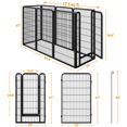 thumbnail image 4 of Yaheetech 47.5" Tall Metal Playpen Panels with Door, Black, 4 of 9