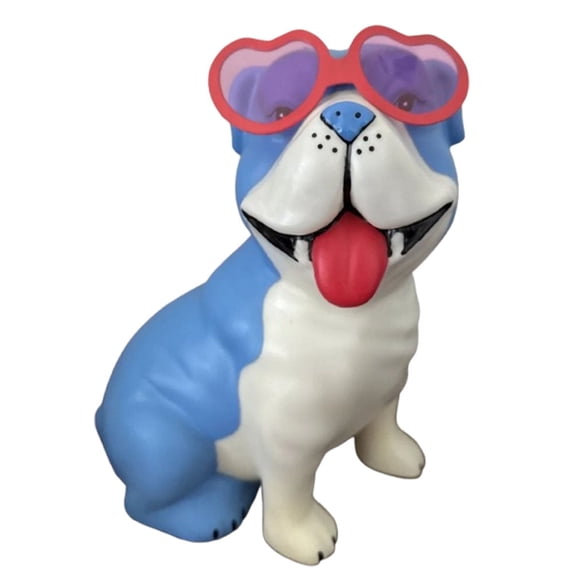 Valentine's Day Blow Mold Bulldog Light Up Decoration