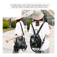 thumbnail image 2 of Mochila De Cuero Suave Y Simple De Moda negro, 2 of 5