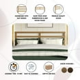 thumbnail image 5 of Castle Place Simple King Wooden Slat Headboard, Light Oak, 5 of 7