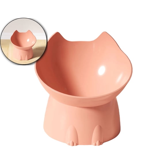 Elevated Cat Bowl Raised Cat Food Bowl Whisker Friendly Anti Vomiting Cat Dishes Pet Food and Water Bowls for Indoor