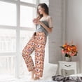 thumbnail image 6 of Disketp Corgi Head with Floal Print Women's Comfy Pajama Pants Casual Drawstring Palazzo Lounge Wide Leg Pants, 6 of 7