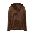 thumbnail image 5 of Lenago Women Hoodies Pullover Autumn Oversized Velvet Women Sweatshirts Long Sleeve Tops Solid Color Pullover Fall Outfits With Pocket Women Blouses Lightweight Hoodies For Women Daily Clothing, 5 of 7