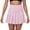 Pink, variant on Pdbokew Women's Pleated Tennis Skirt Golf Skirt Athletic High-Waisted Belted Pocket Lined Shorts Fitness White L