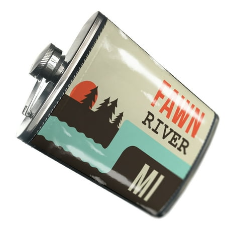 

NEONBLOND Flask USA Rivers Fawn River - Michigan