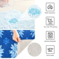 thumbnail image 6 of Ryvnso Blue Snowflakes Bathroom Shaggy Rugs Toilet Mat Soft Contour Rug, 6 of 9