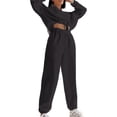 thumbnail image 1 of Conjunto Deportivo de Dos Piezas para Mujer: Sudadera con Media Cremallera y Pantalón Deportivo Holgado con Bolsillos Gris Oscuro L, 1 of 7