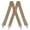 Beige, variant on Classic Mens Suspenders with 4 Clips 1.4 Inch Elastic Webbing X Back Design Adjustable for A Perfect Fit Every Time