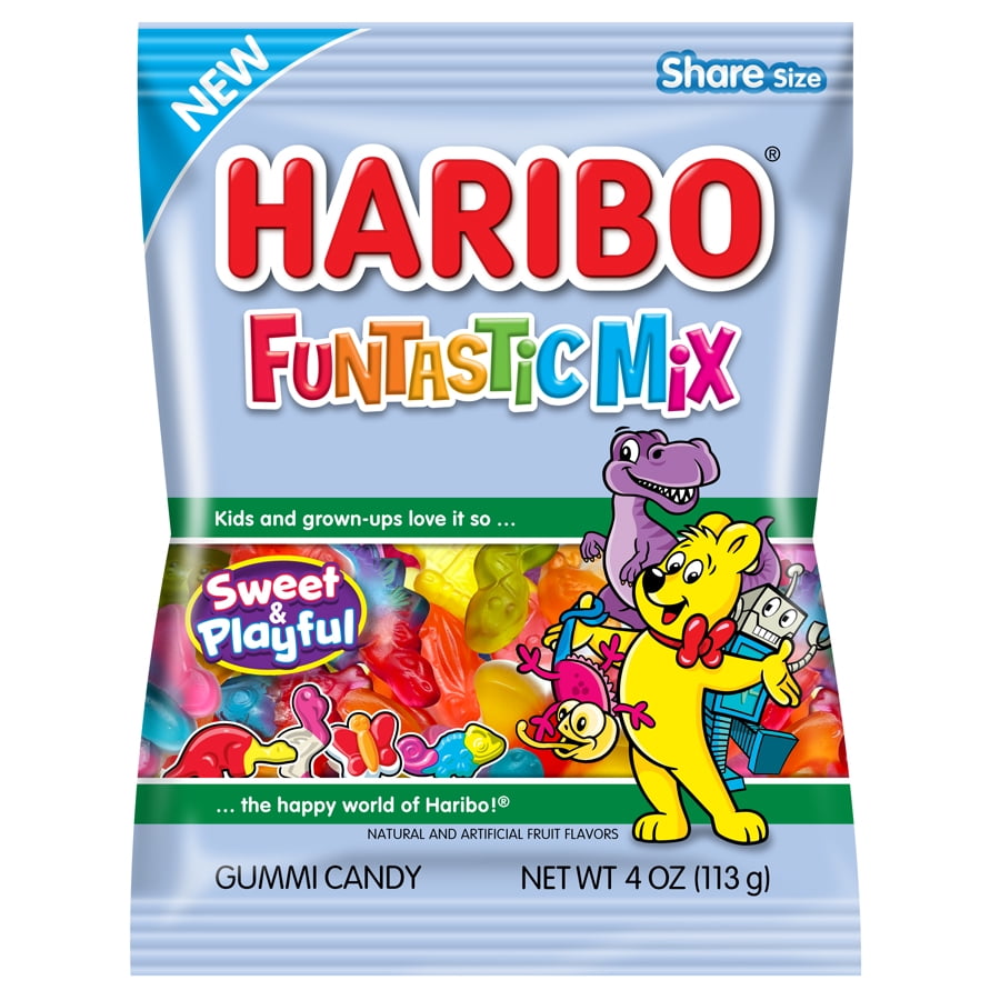 Haribo Funtastic Mix Gummy 4oz - Walmart.com