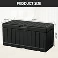 thumbnail image 5 of Devoko Indoor 82 Gallon Resin Deck Box, Black, 5 of 8