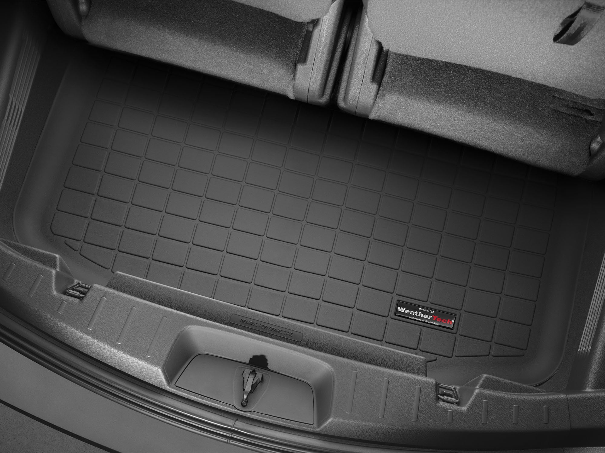 WeatherTech Cargo Trunk Liner compatible with Explorer, MKT - Behind 3rd Row, Black
