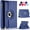 Dark Blue, variant on FWC Universal Cas For iPad Mini 6 /Mini 7 360 Rotating Leather Folio Case Cover Stand
